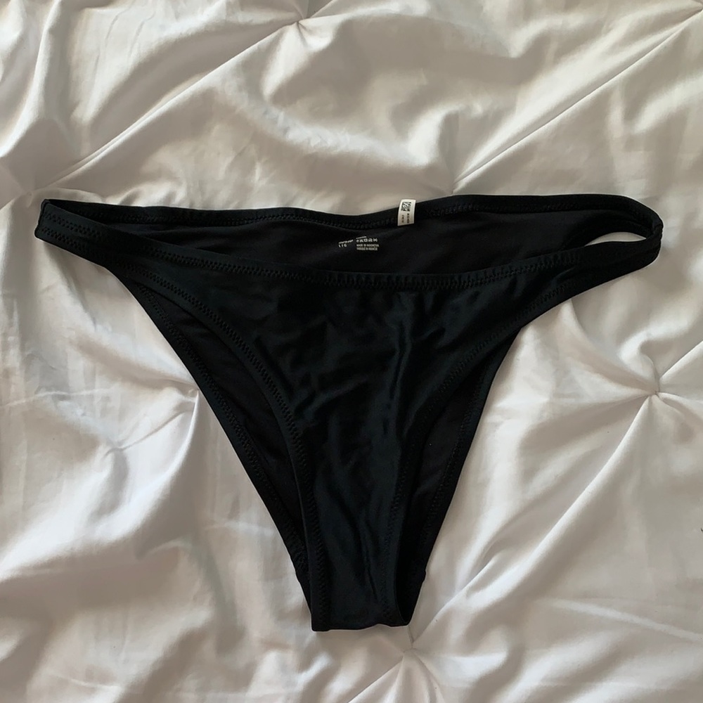 Aerie black cheeky bikini bottoms